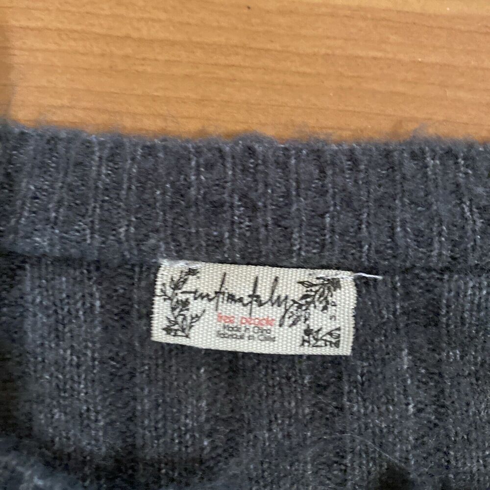 Free People Intimately‎ Around The Clock Pullover Grey Soft Pullover Sweater - S - Picture 12 of 13